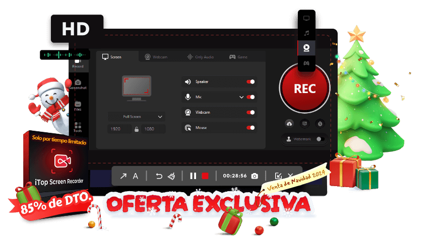 Grabador de Pantalla para PC Gratis - iTop Screen Recorder